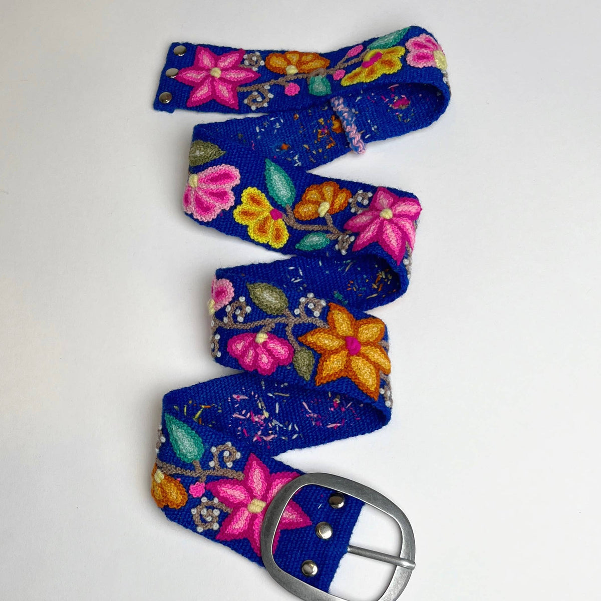 Handcrafted Multicolor Embroidered Women\'s Belt Artist Made By Hand Amazon.com: Zoeartcrafts Peruvian Belt Handmade Embroidered  main image 2