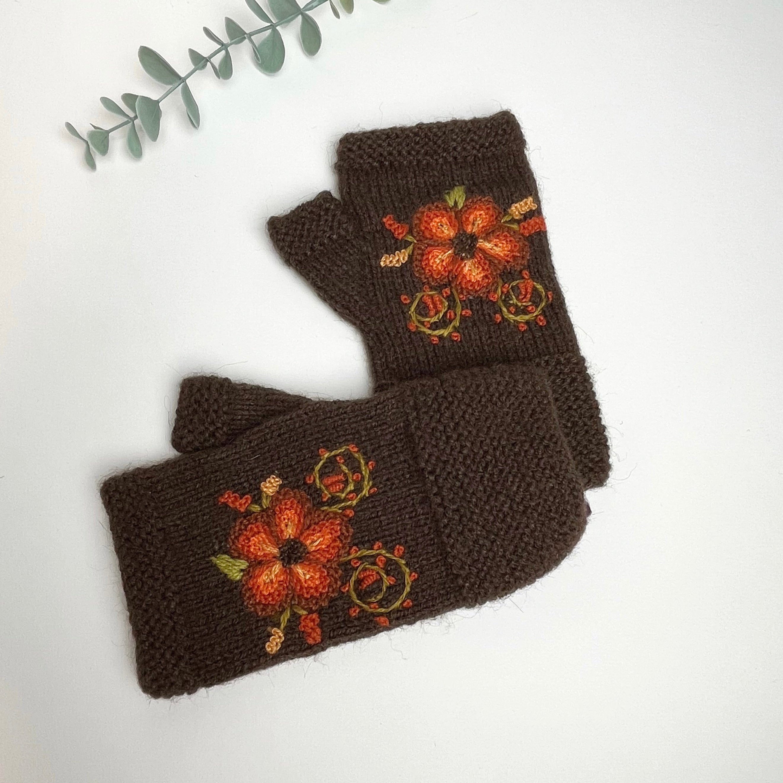 Margarita Fingerless Alpaca Gloves image 4