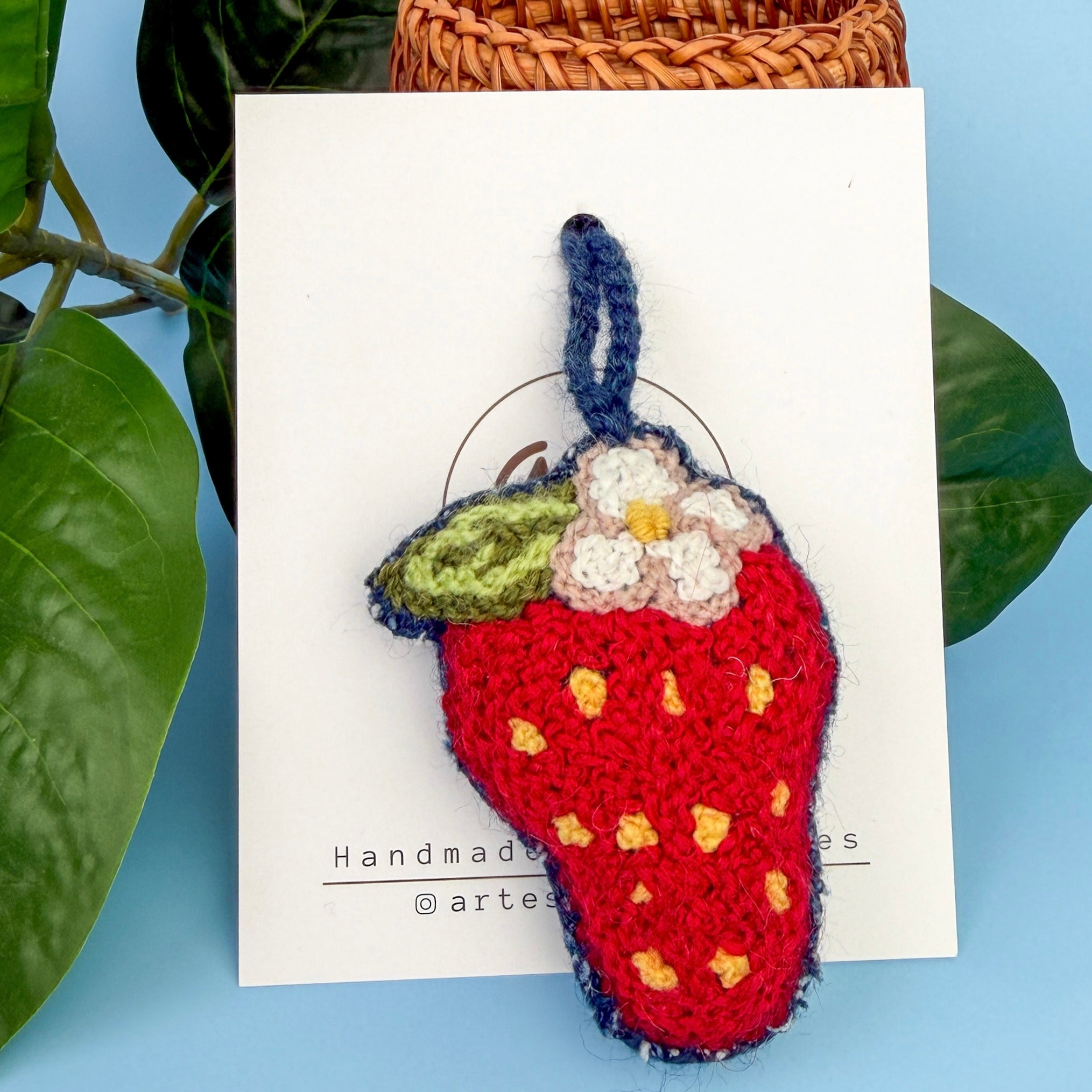 ハンドメイドうめ Fresh Harvest Embroidered Charm – Artesana Love