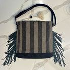 Infinita Fringe Bag Black Suede image 2