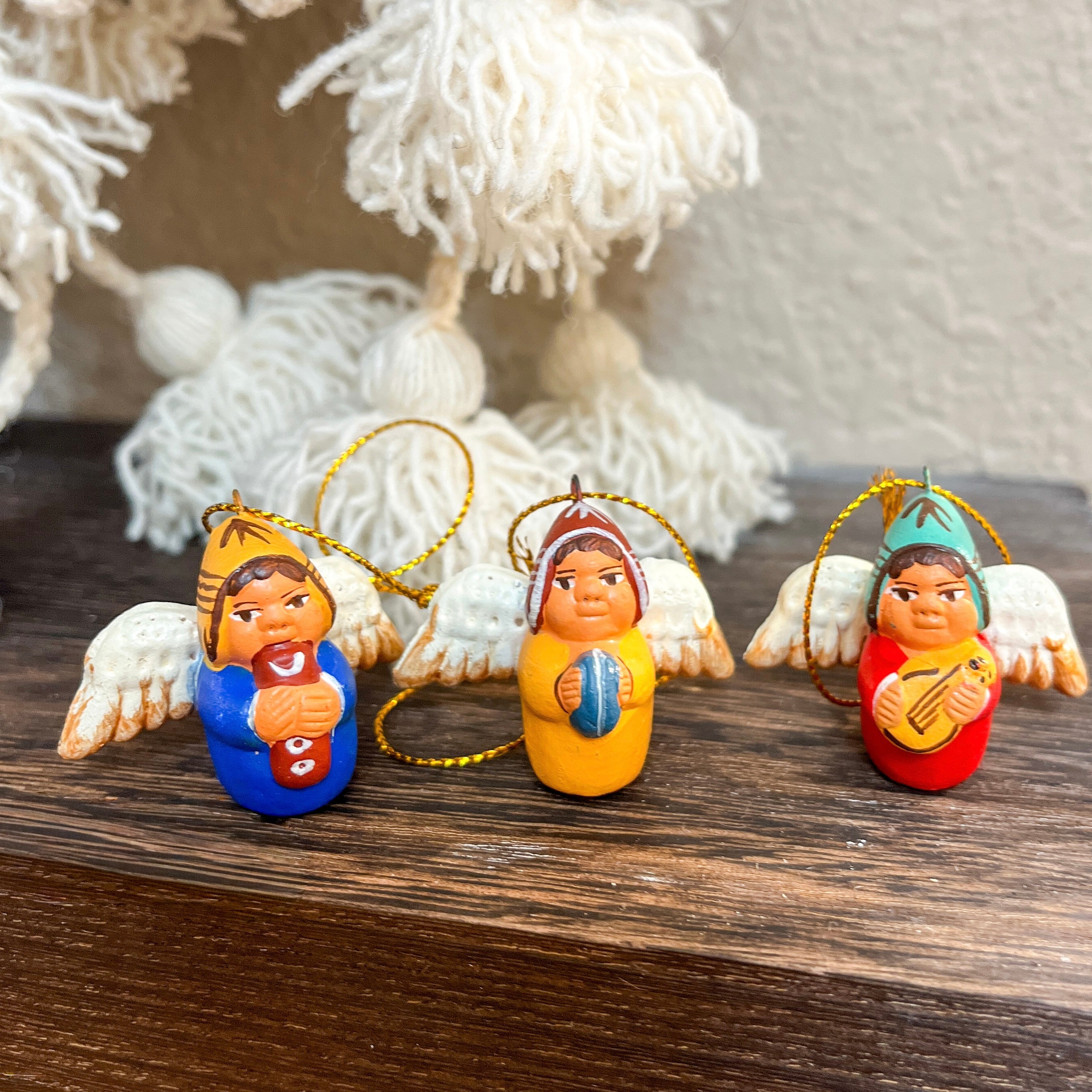 Angels of the Andes Musician Ornaments- set of 3 – Artesana Love
