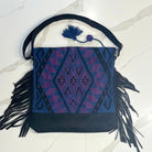 Infinita Fringe Bag Blue Suede image 1