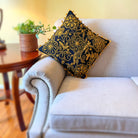 Floral Embroidered Pillowcase, Black Gold image 0