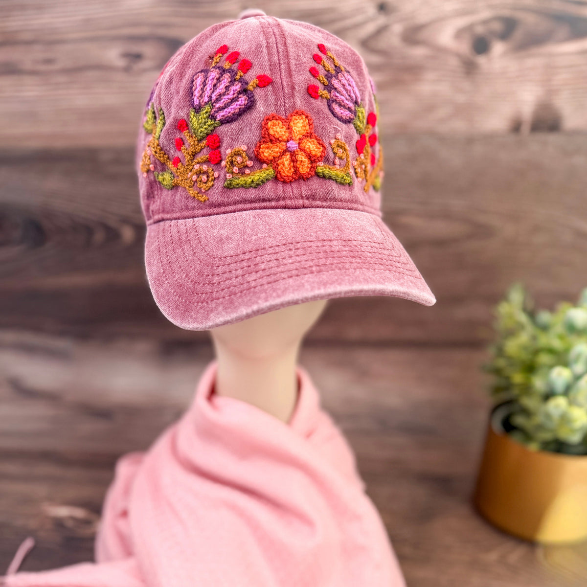 Sierra Glow Hand Embroidery Baseball Cap – Artesana Love