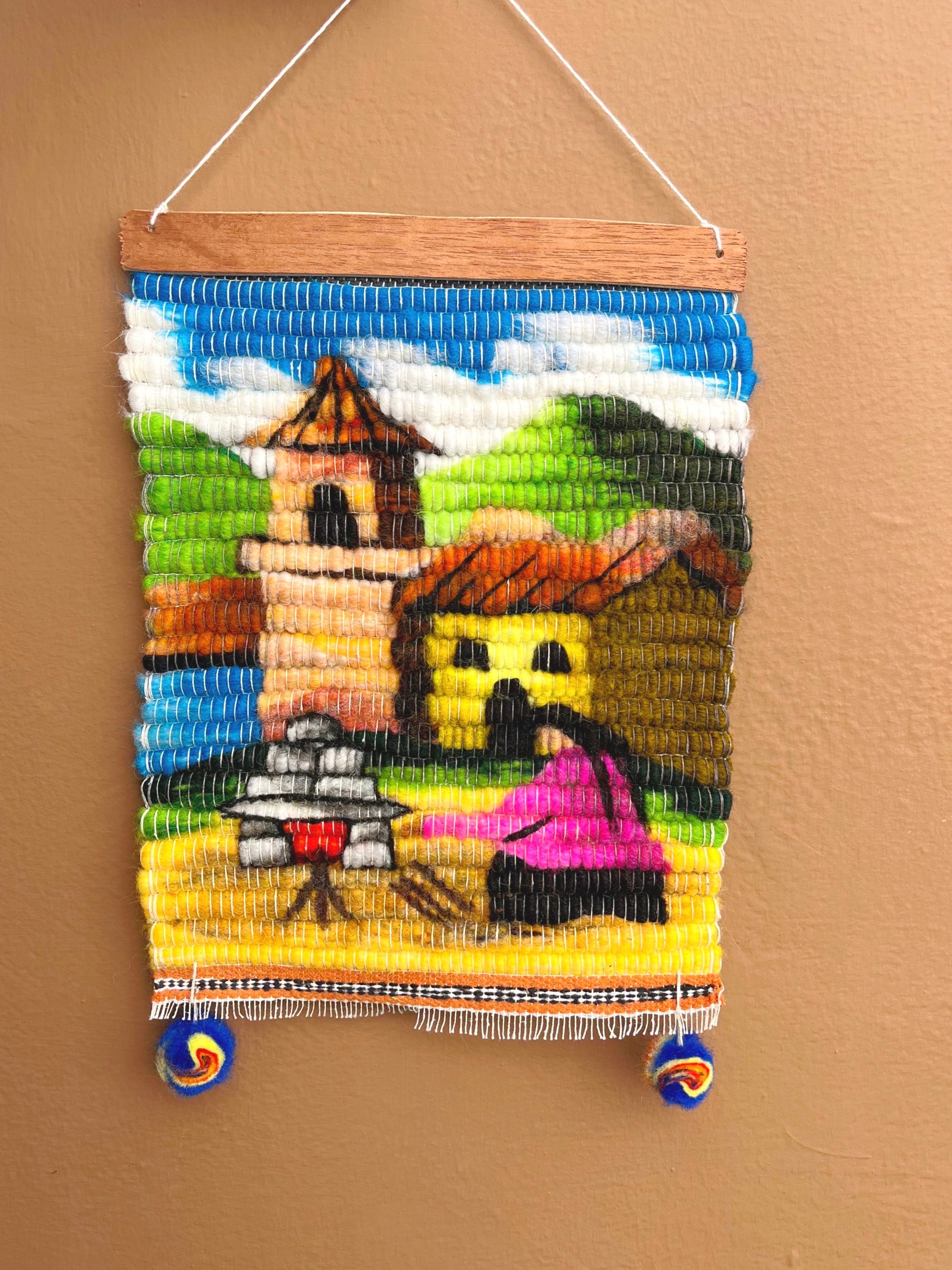 Lively Cholita Textile Wall Art image 0